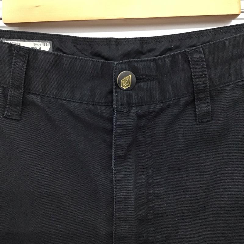 ボルコム VOLCOM パンツ ショートパンツ ショートパンツ ハーフパンツ カジュアルパンツ 29インチ 無地 黒 / ブラック /  メンズ USED 古着 中古 10147337