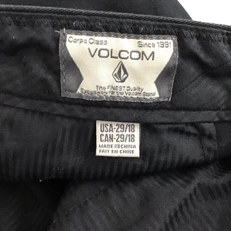 ボルコム VOLCOM パンツ ショートパンツ ショートパンツ ハーフパンツ カジュアルパンツ 29インチ 無地 黒 / ブラック /  メンズ USED 古着 中古 10147337