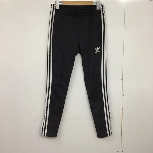 アディダス adidas パンツ ワークパンツ、ペインターパンツ bk0004 スーパースタートラックジャージパンツ M ロゴ、文字 黒 / ブラック /  レディース USED 古着 中古 10147342