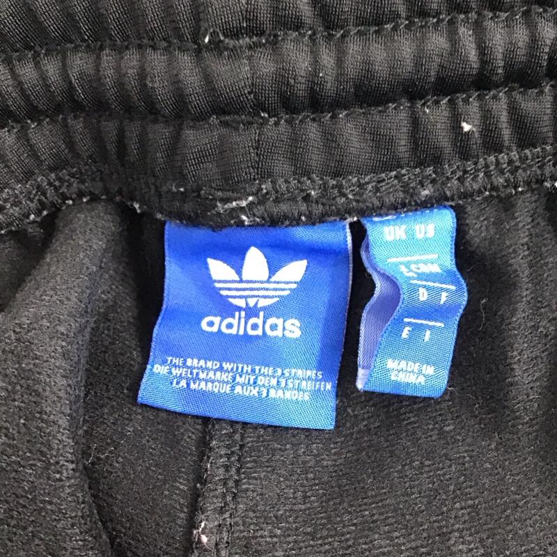 アディダス adidas パンツ ワークパンツ、ペインターパンツ bk0004 スーパースタートラックジャージパンツ M ロゴ、文字 黒 / ブラック /  レディース USED 古着 中古 10147342