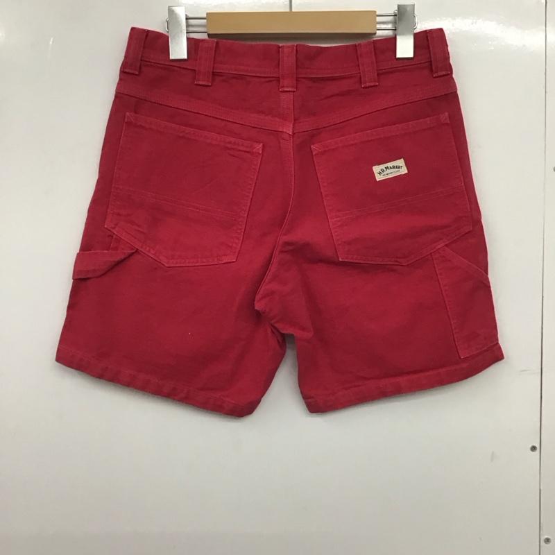 ハリウッドランチマーケット H.R MARKET パンツ ショートパンツ ショートパンツ ハーフパンツ カジュアルパンツ S ロゴ、文字 赤 / レッド /  メンズ USED 古着 中古 10147343