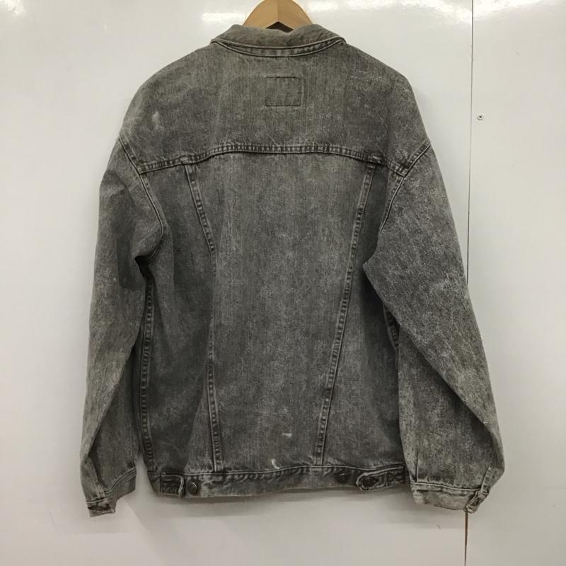 ギャップ GAP ジャケット、上着 ジャケット、ブレザー デニムジャケット Gジャン アウター カジュアルジャケット L 無地 ダークグレー / ダークグレー /  メンズ USED 古着 中古 10147380