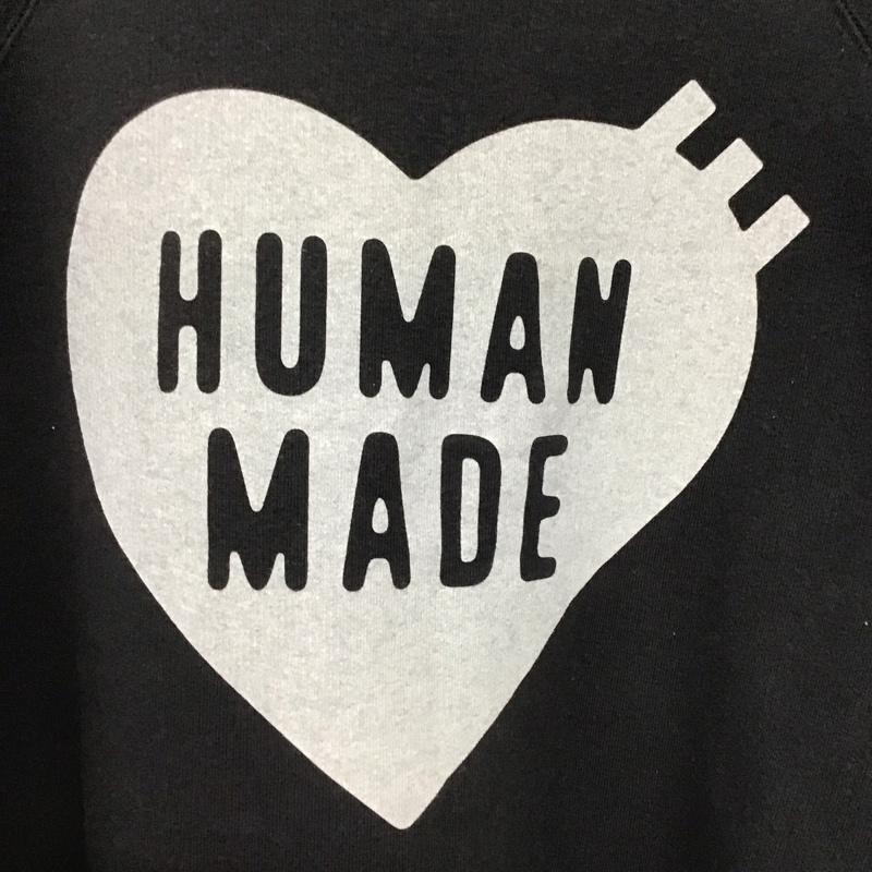 ヒューマンメード HUMAN MADE トレーナー 長袖 長袖トレーナー スウェット クルーネック プルオーバー XL ロゴ、文字 ダークグレー / ダークグレー /  メンズ USED 古着 中古 10147381