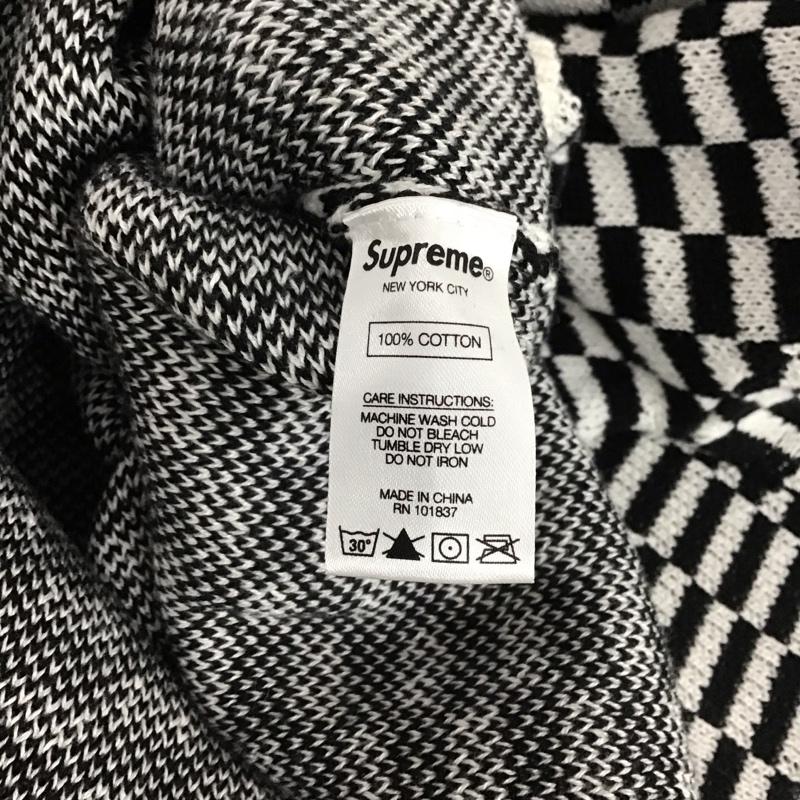 シュプリーム Supreme ニット、セーター 長袖 20SS BackLogoSweater セーター ニット L 総柄 白 / ホワイト / X 黒 / ブラック /  メンズ USED 古着 中古 10147382