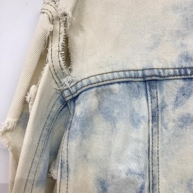 ラングラー Wrangler ジャケット、上着 ジャンパー、ブルゾン デニムジャケット Gジャン アウター カジュアルジャケット ダメージ加工 マルチカラー / マルチカラー /  メンズ USED 古着 中古 10147396