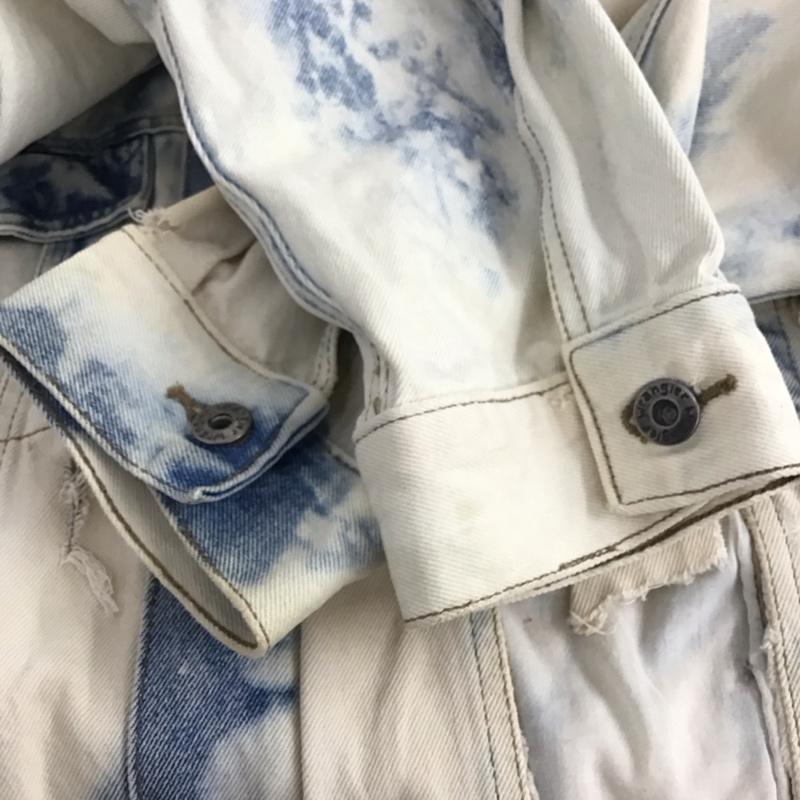 ラングラー Wrangler ジャケット、上着 ジャンパー、ブルゾン デニムジャケット Gジャン アウター カジュアルジャケット ダメージ加工 マルチカラー / マルチカラー /  メンズ USED 古着 中古 10147396
