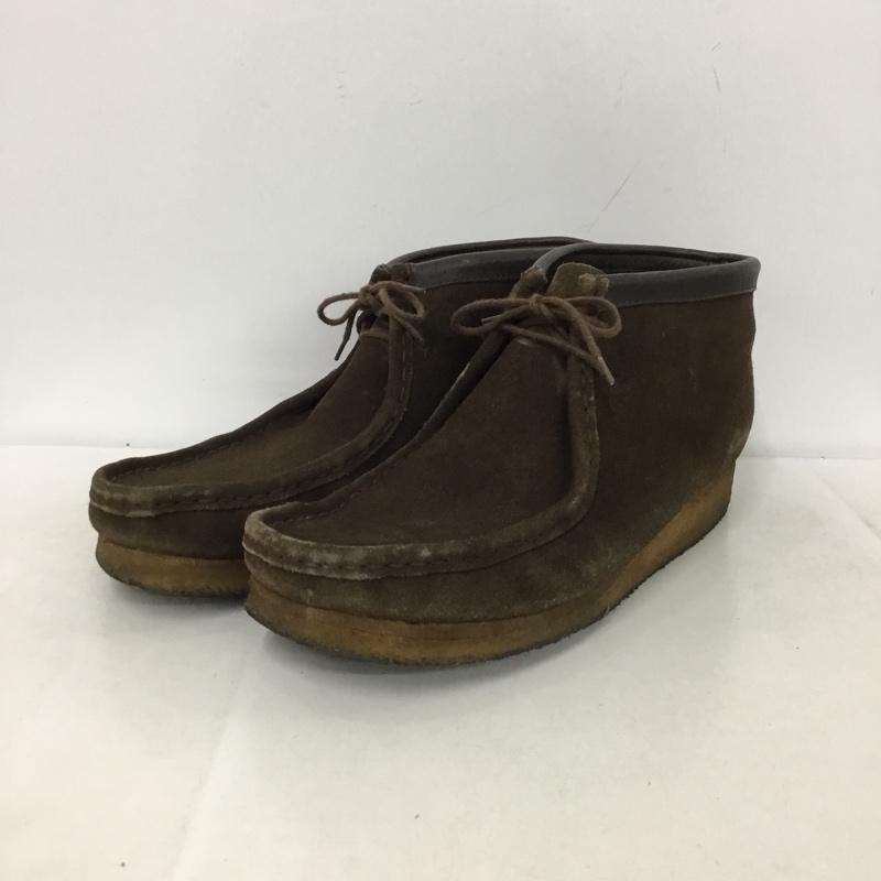 クラークス Clarks ブーツ ショートブーツ 35402 ワラビーブーツ 10M 無地 ダークブラウン / ダークブラウン /  メンズ USED 古着 中古 10147426