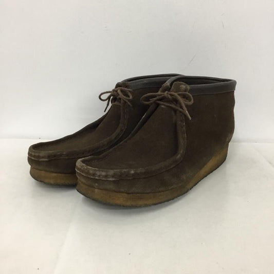 クラークス Clarks ブーツ ショートブーツ 35402 ワラビーブーツ 10M 無地 ダークブラウン / ダークブラウン /  メンズ USED 古着 中古 10147426