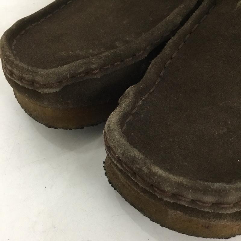 クラークス Clarks ブーツ ショートブーツ 35402 ワラビーブーツ 10M 無地 ダークブラウン / ダークブラウン /  メンズ USED 古着 中古 10147426