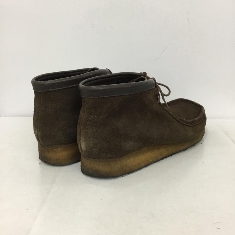 クラークス Clarks ブーツ ショートブーツ 35402 ワラビーブーツ 10M 無地 ダークブラウン / ダークブラウン /  メンズ USED 古着 中古 10147426