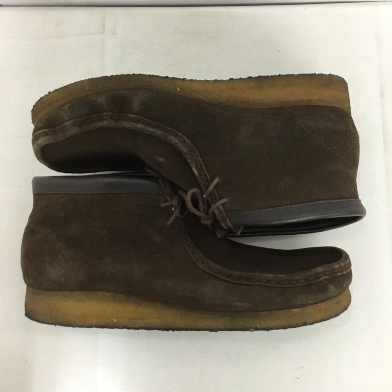 クラークス Clarks ブーツ ショートブーツ 35402 ワラビーブーツ 10M 無地 ダークブラウン / ダークブラウン /  メンズ USED 古着 中古 10147426