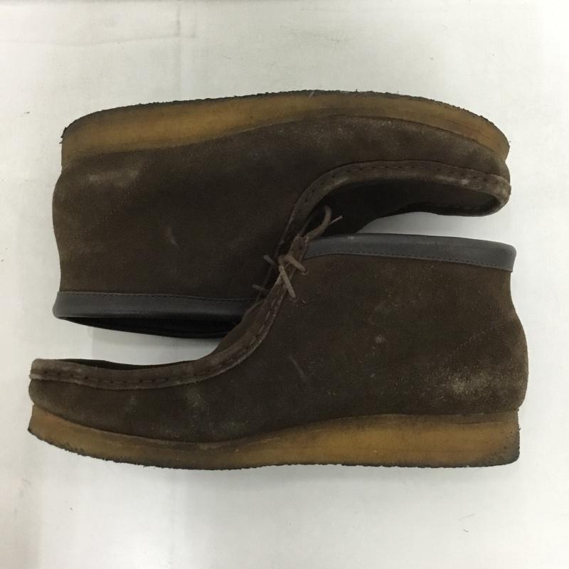 クラークス Clarks ブーツ ショートブーツ 35402 ワラビーブーツ 10M 無地 ダークブラウン / ダークブラウン /  メンズ USED 古着 中古 10147426