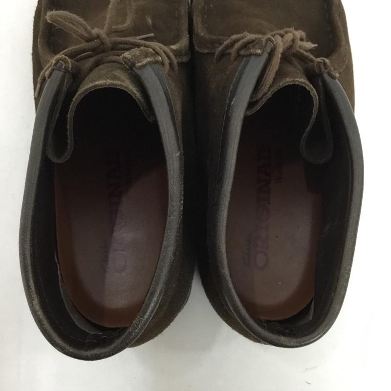 クラークス Clarks ブーツ ショートブーツ 35402 ワラビーブーツ 10M 無地 ダークブラウン / ダークブラウン /  メンズ USED 古着 中古 10147426