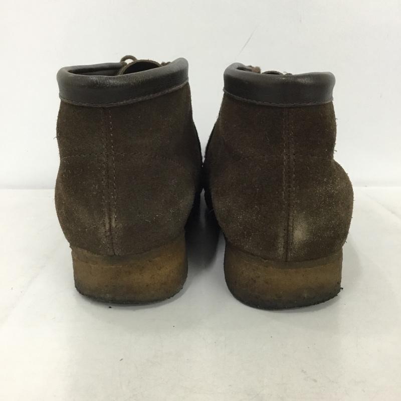 クラークス Clarks ブーツ ショートブーツ 35402 ワラビーブーツ 10M 無地 ダークブラウン / ダークブラウン /  メンズ USED 古着 中古 10147426