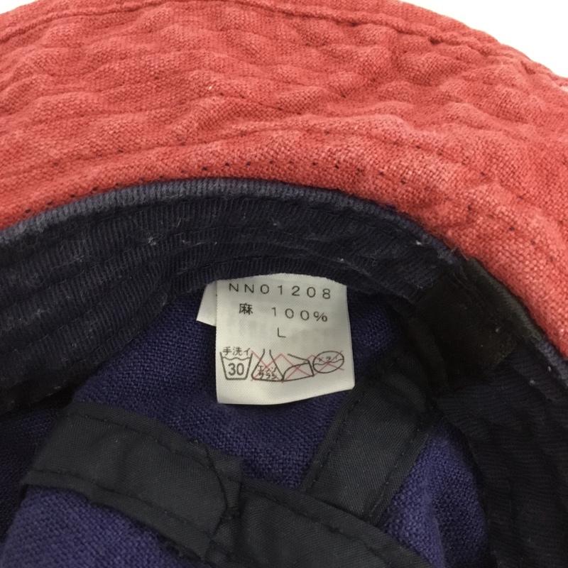 ザノースフェイス THE NORTH FACE 帽子 ハット NN01208 Explorer Light Hat リネン ロゴ、文字 赤 / レッド / X 紺 / ネイビー /  メンズ USED 古着 中古 10147443