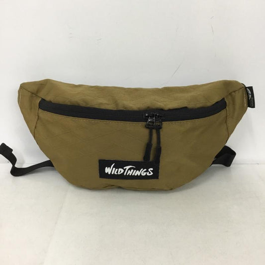 ワイルドシングス WILD THINGS ウエストバッグ ウエストバッグ ボディバック ロゴ、文字 ベージュ / ベージュ /  メンズ USED 古着 中古 10147452