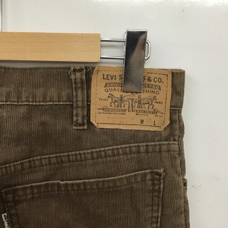 リーバイストラウスアンドコー Levi Strauss & co. パンツ デニム、ジーンズ コーデュロイパンツ スリムパンツ カジュアルパンツ 30インチ 無地 茶 / ブラウン /  メンズ USED 古着 中古 10147460