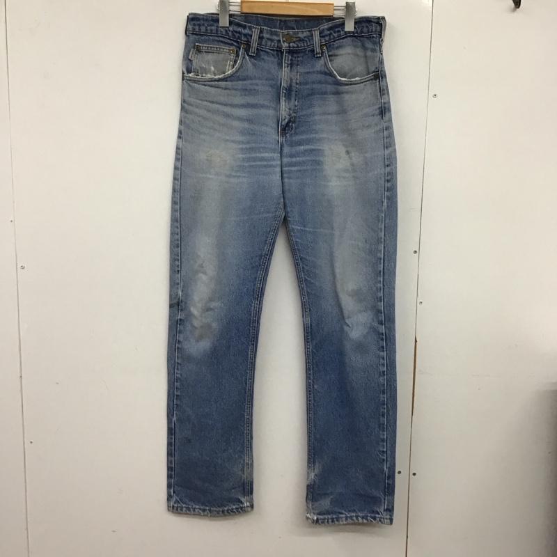 カーハート Carhartt パンツ デニム、ジーンズ デニムパンツ スリムパンツ カジュアルパンツ 33インチ 無地 インディゴ / インディゴ /  メンズ USED 古着 中古 10147463