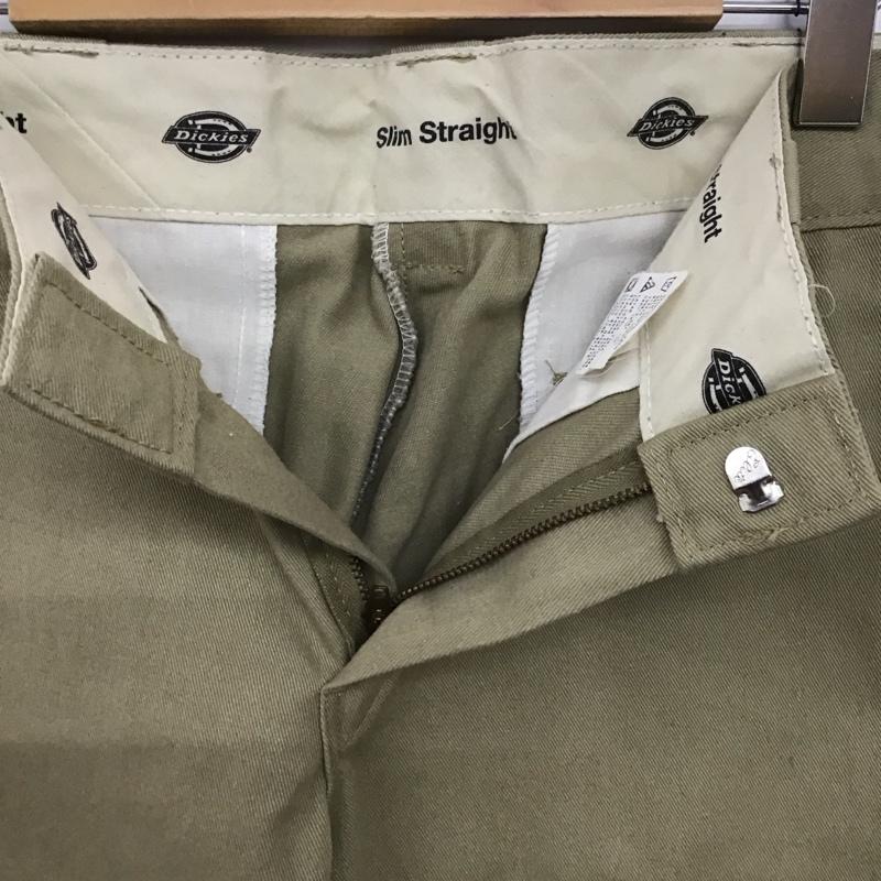 ディッキーズ Dickies パンツ ワークパンツ、ペインターパンツ ワークパンツ ワイドパンツ カジュアルパンツ 30インチ 無地 ベージュ / ベージュ /  メンズ USED 古着 中古 10147482