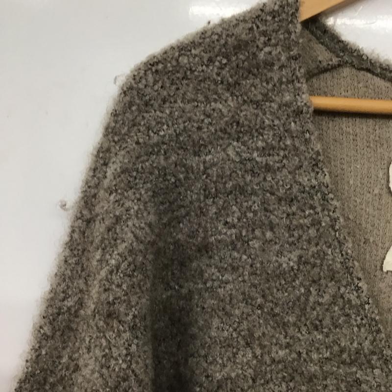 also also カーディガン 長袖 長袖ニットカーディガン 前ボタン ノーカラー 2 無地 マルチカラー / マルチカラー /  メンズ USED 古着 中古 10147494
