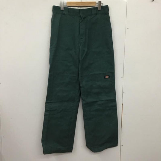 ディッキーズ Dickies パンツ ワークパンツ、ペインターパンツ ワークパンツ ワイドパンツ カジュアルパンツ 30インチ 無地 緑 / グリーン /  メンズ USED 古着 中古 10147509