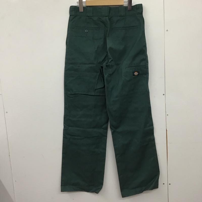 ディッキーズ Dickies パンツ ワークパンツ、ペインターパンツ ワークパンツ ワイドパンツ カジュアルパンツ 30インチ 無地 緑 / グリーン /  メンズ USED 古着 中古 10147509