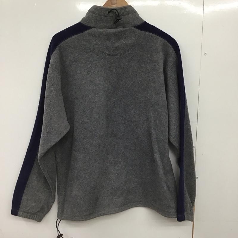古着 USED ジャケット、上着 ジャケット、ブレザー フリースジャケット プルオーバー スタンドネック M ロゴ、文字 灰 / グレー /  メンズ USED 古着 中古 10147515