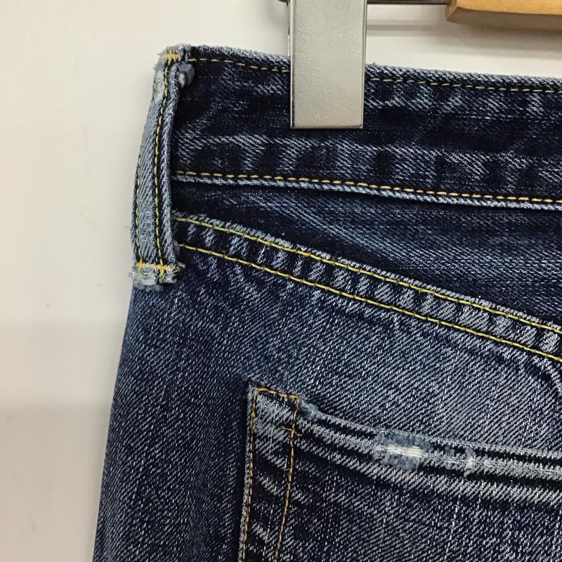 フラットヘッド FLATHEAD パンツ デニム、ジーンズ デニムパンツ スリムパンツ カジュアルパンツ mk-dp001 32インチ ダメージ加工 インディゴ / インディゴ /  メンズ USED 古着 中古 10147522