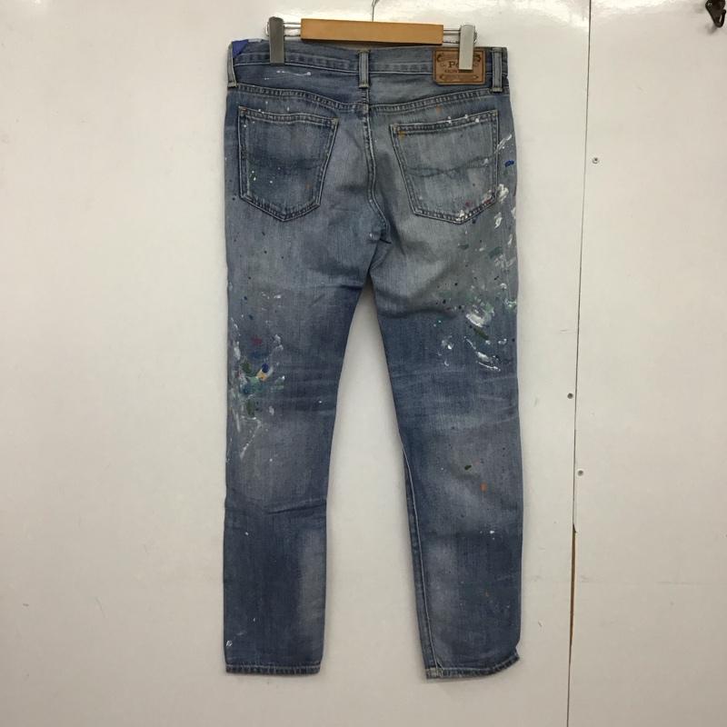 ポロラルフローレン POLO RALPH LAUREN パンツ デニム、ジーンズ デニムパンツ スリムパンツ カジュアルパンツ ストレッチパンツ 26インチ ダメージ加工 マルチカラー / マルチカラー /  メンズ USED 古着 中古 10147523