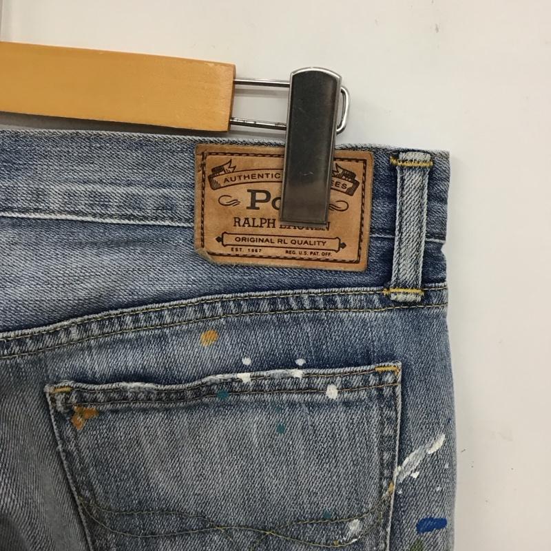 ポロラルフローレン POLO RALPH LAUREN パンツ デニム、ジーンズ デニムパンツ スリムパンツ カジュアルパンツ ストレッチパンツ 26インチ ダメージ加工 マルチカラー / マルチカラー /  メンズ USED 古着 中古 10147523