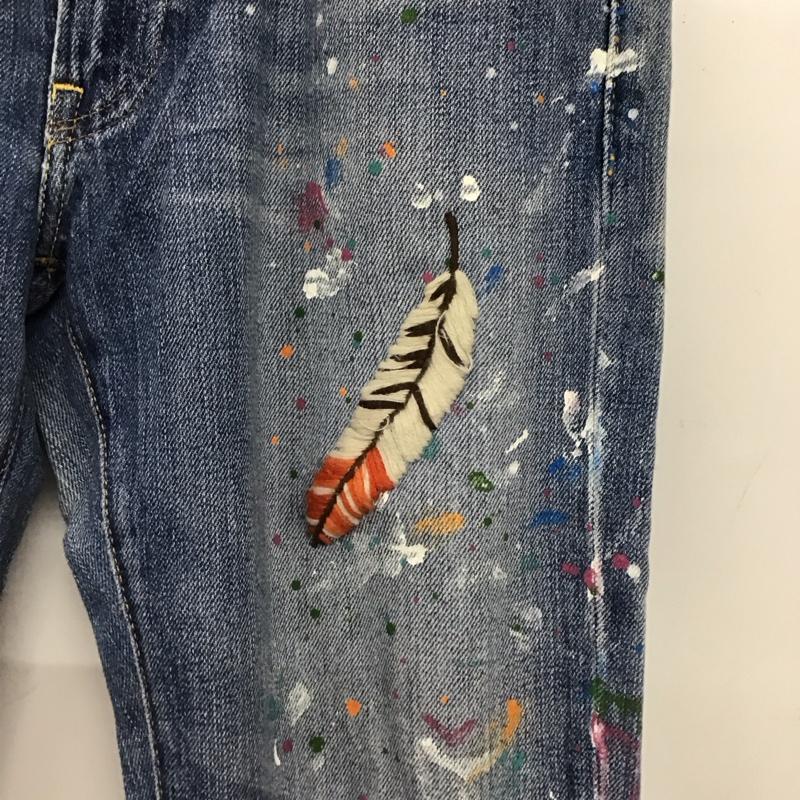 ポロラルフローレン POLO RALPH LAUREN パンツ デニム、ジーンズ デニムパンツ スリムパンツ カジュアルパンツ ストレッチパンツ 26インチ ダメージ加工 マルチカラー / マルチカラー /  メンズ USED 古着 中古 10147523
