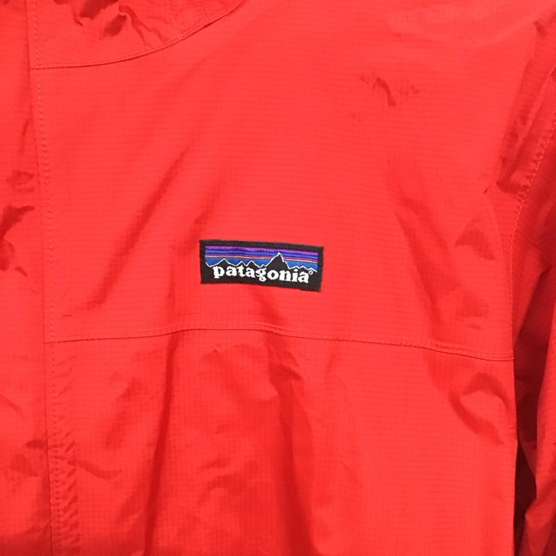 パタゴニア patagonia ジャケット、上着 ジャンパー、ブルゾン ジップアップジャケット ナイロンジャケット アウター M ロゴ、文字 赤 / レッド /  メンズ USED 古着 中古 10147535