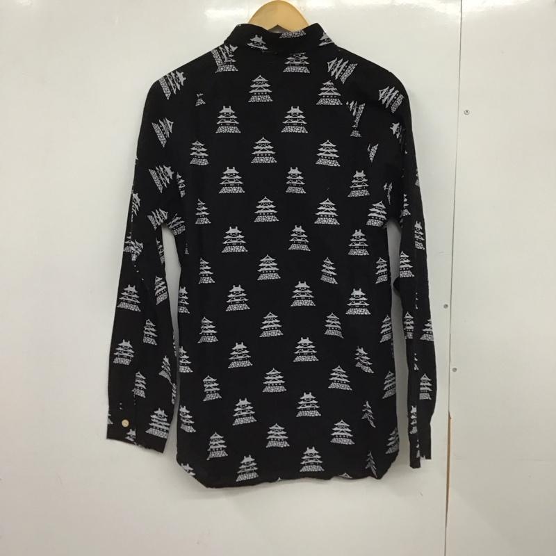 ゴースローキャラバン go slow caravan シャツ、ブラウス 長袖 長袖シャツ プリントシャツ カラーシャツ 5 プリント 黒 / ブラック /  メンズ USED 古着 中古 10147538