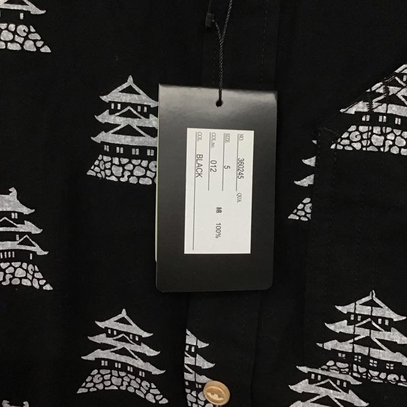 ゴースローキャラバン go slow caravan シャツ、ブラウス 長袖 長袖シャツ プリントシャツ カラーシャツ 5 プリント 黒 / ブラック /  メンズ USED 古着 中古 10147538