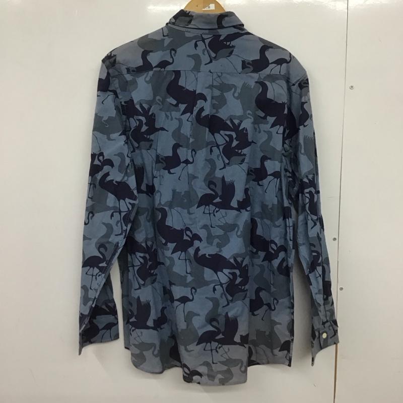 ゴースローキャラバン go slow caravan シャツ、ブラウス 長袖 長袖シャツ プリントシャツ カラーシャツ 5 プリント 青 / ブルー /  メンズ USED 古着 中古 10147539