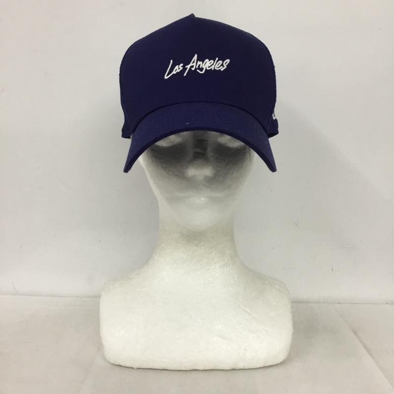 ニューエラ NEW ERA 帽子 キャップ Los Angeles メッシュキャップ ロゴ、文字 青 / ブルー /  メンズ USED 古着 中古 10147562