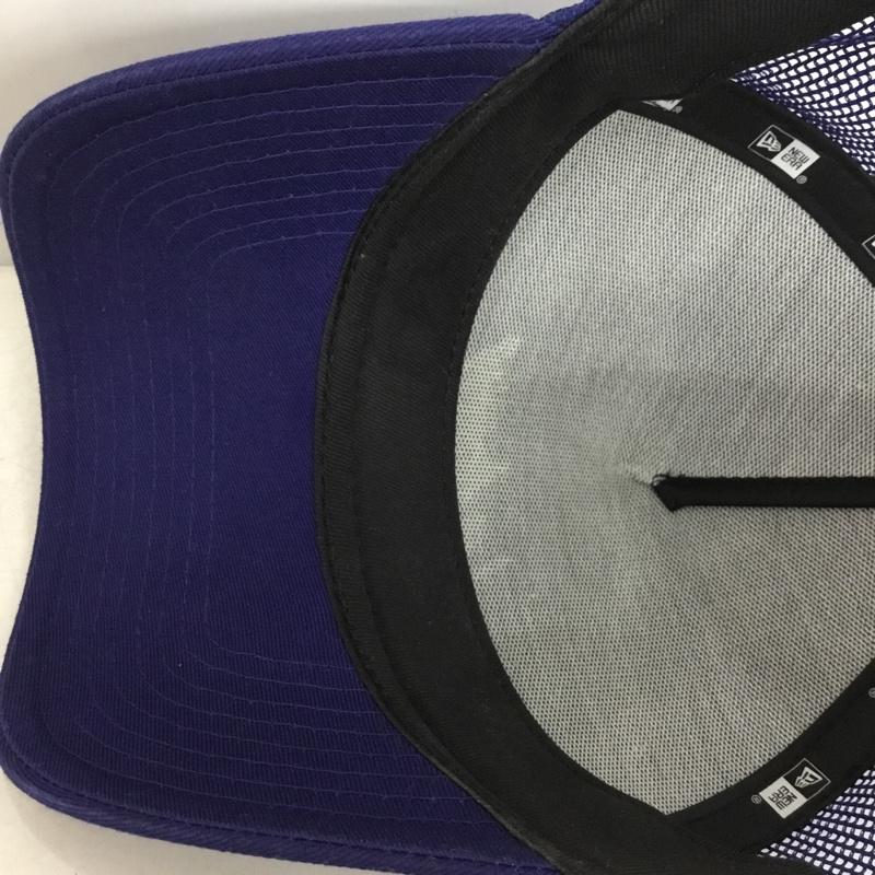 ニューエラ NEW ERA 帽子 キャップ Los Angeles メッシュキャップ ロゴ、文字 青 / ブルー /  メンズ USED 古着 中古 10147562