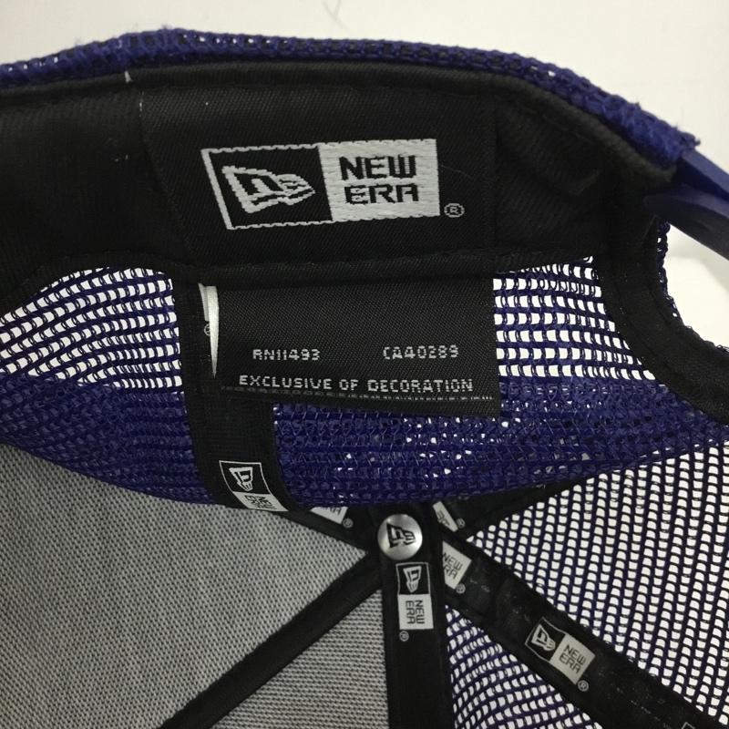 ニューエラ NEW ERA 帽子 キャップ Los Angeles メッシュキャップ ロゴ、文字 青 / ブルー /  メンズ USED 古着 中古 10147562