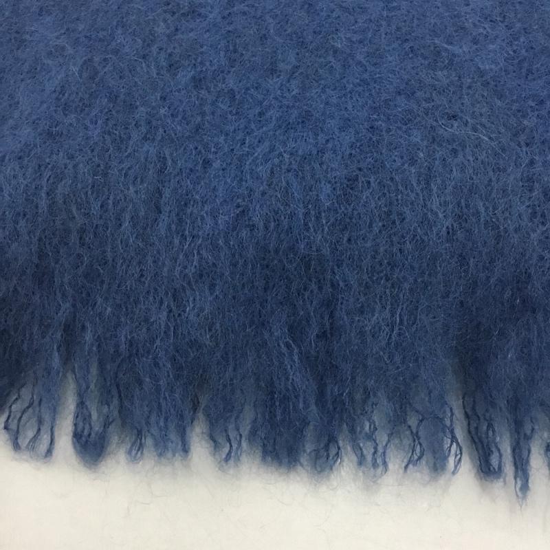 古着 USED マフラー マフラー GLEN CREE モヘア ワンポイント 青 / ブルー /  メンズ USED 古着 中古 10147568