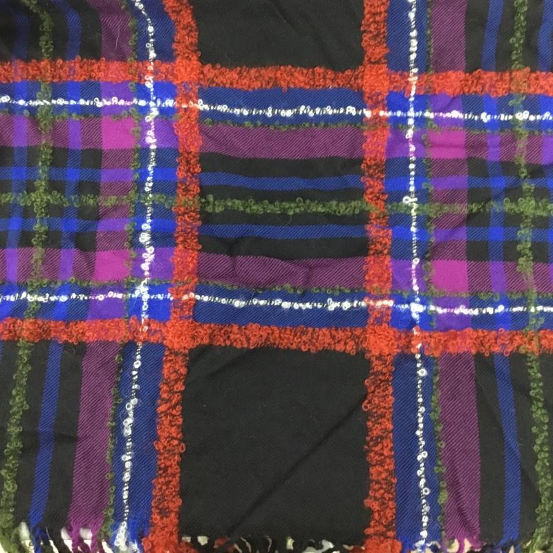 ケンゾー KENZO マフラー マフラー フリンジ ストール チェック マルチカラー / マルチカラー /  メンズ USED 古着 中古 10147569