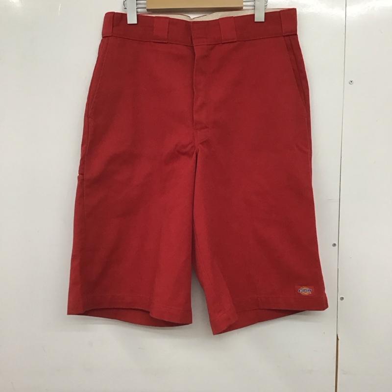 ディッキーズ Dickies パンツ ショートパンツ ハーフパンツ ショートパンツ カジュアルパンツ 無地 赤 / レッド /  メンズ USED 古着 中古 10147601
