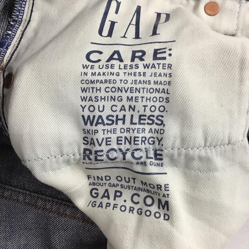 ギャップ GAP パンツ デニム、ジーンズ デニムパンツ ワイドパンツ カジュアルパンツ 30インチ 無地 インディゴ / インディゴ /  メンズ USED 古着 中古 10147607
