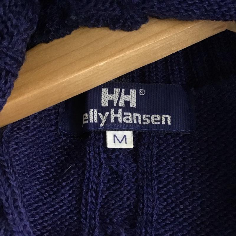 ヘリーハンセン HELLY HANSEN ニット、セーター 長袖 長袖ニットカットソー タートルネック セーター M  紺 / ネイビー /  メンズ USED 古着 中古 10147622