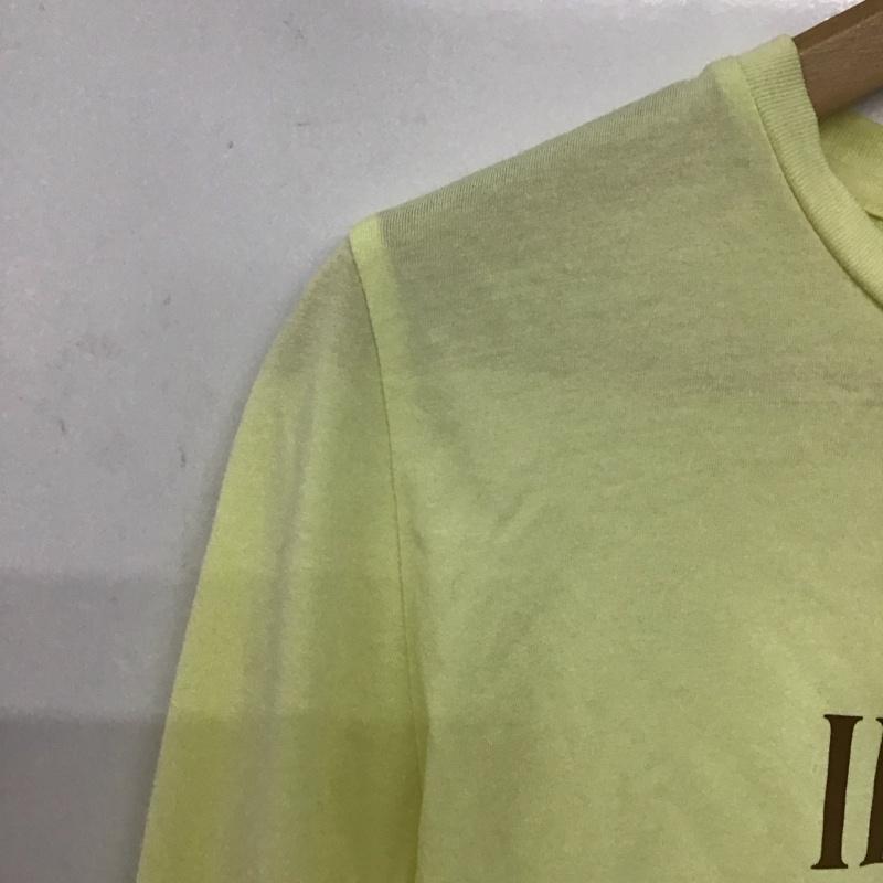 ローリーズファーム LOWRYS FARM カットソー 長袖 長袖カットソー プリントカットソー クルーネック FREE ロゴ、文字 黄 / イエロー /  レディース USED 古着 中古 10147637
