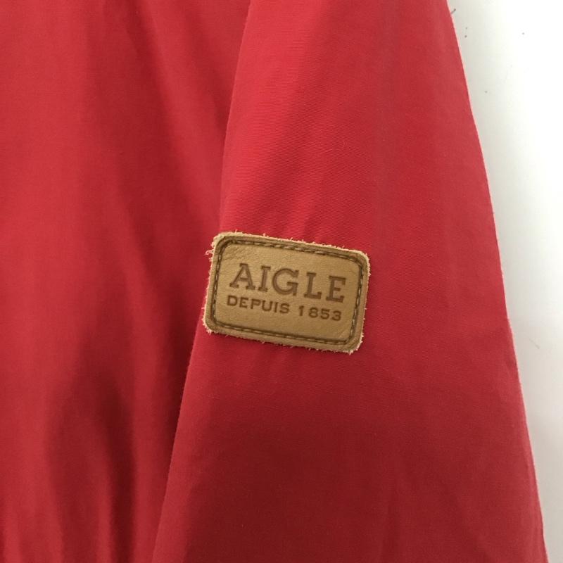 エーグル AIGLE ジャケット、上着 ジャンパー、ブルゾン ジップアップジャケット アウター パーカージャケット 36 無地 赤 / レッド /  レディース USED 古着 中古 10147646