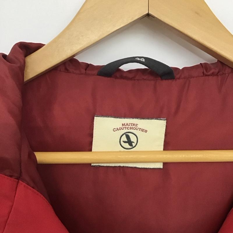 エーグル AIGLE ジャケット、上着 ジャンパー、ブルゾン ジップアップジャケット アウター パーカージャケット 36 無地 赤 / レッド /  レディース USED 古着 中古 10147646