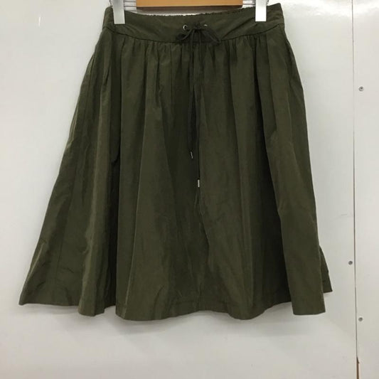 ニコアンド niko and... スカート ミニスカート ミニスカート フレアスカート 無地スカート 無地 カーキ / カーキ /  レディース USED 古着 中古 10147665