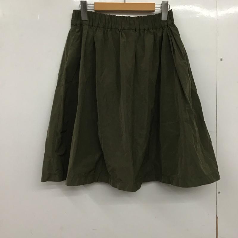 ニコアンド niko and... スカート ミニスカート ミニスカート フレアスカート 無地スカート 無地 カーキ / カーキ /  レディース USED 古着 中古 10147665