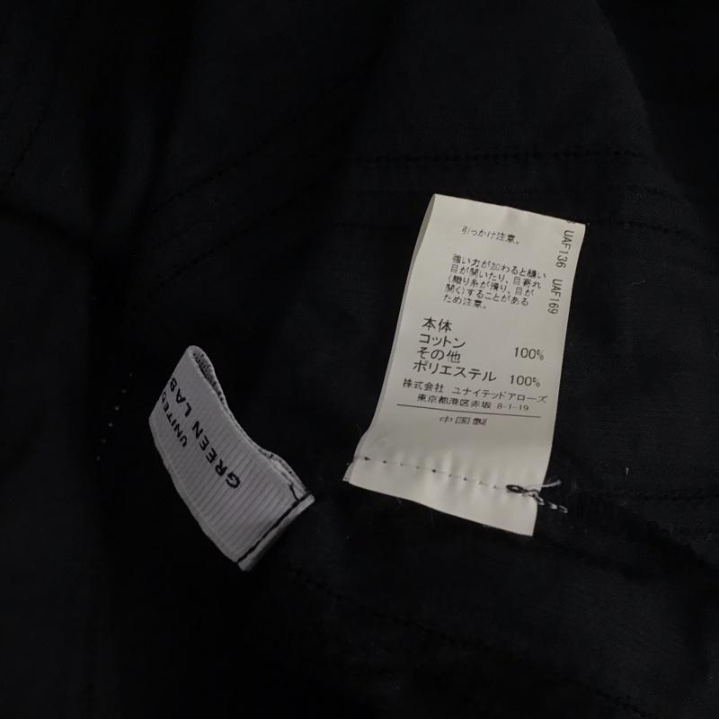 ユナイテッドアローズグリーンレーベルリラクシング UNITED ARROWS green label relaxing カットソー 半袖 半袖カットソー シャツ プルオーバー 総柄 黒 / ブラック /  レディース USED 古着 中古 10147668