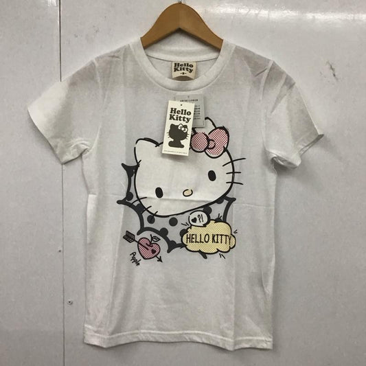 古着 USED Tシャツ 半袖 ハローキティ S キャラクター X プリント 白 / ホワイト /  レディース USED 古着 中古 10147680